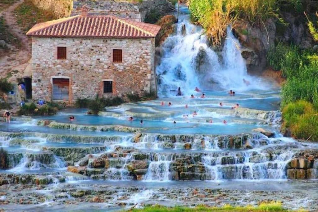 38-Volpini House In Amiata - Val D'Orcia, Saturnia, Feste&Sagre 카스텔 델 피아노 외부 사진
